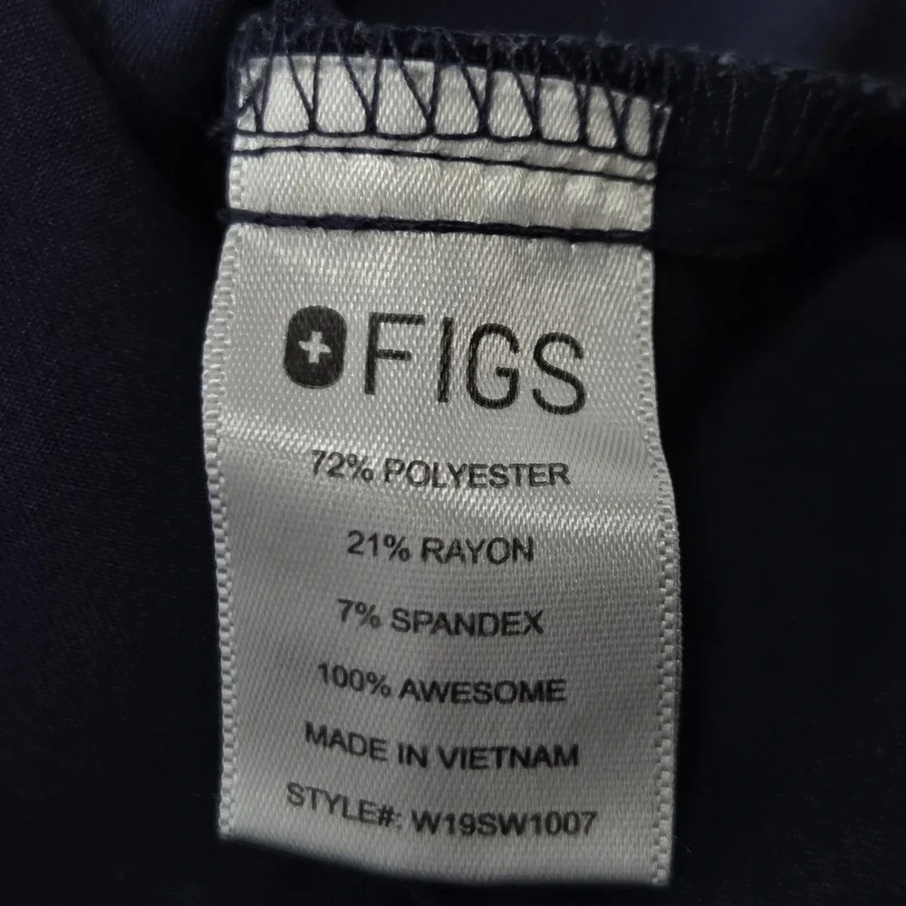 FIGS Kasane Short Sleeve Scrub Top XS Navy Blue Medical‎ Dental